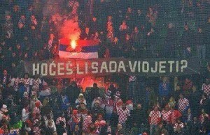 Djegja e flamurit serb nga Kroatet